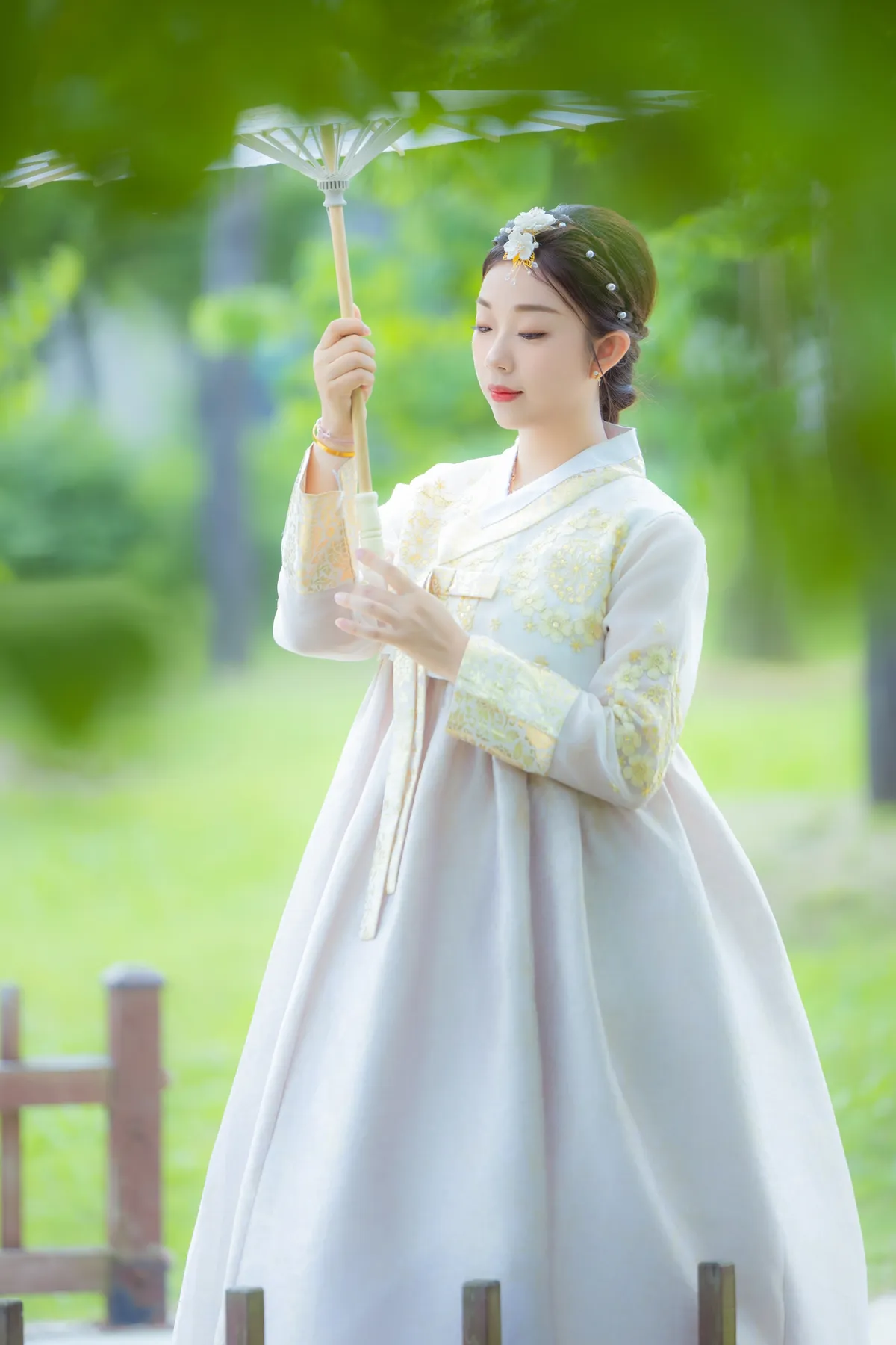 Location de Hanbok au palais Gyeongbokgung, Séoul