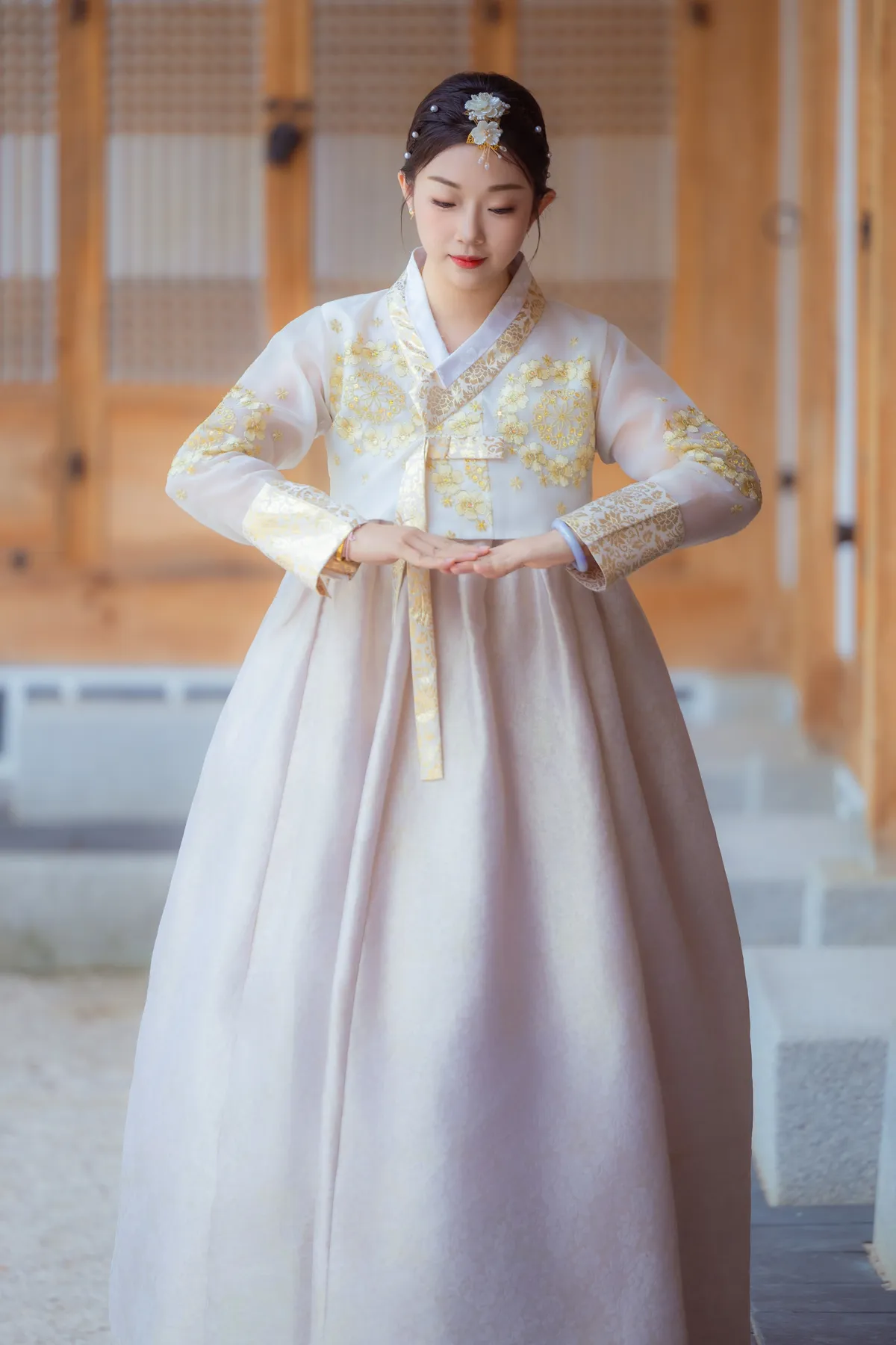 Location de Hanbok au palais Gyeongbokgung, Séoul