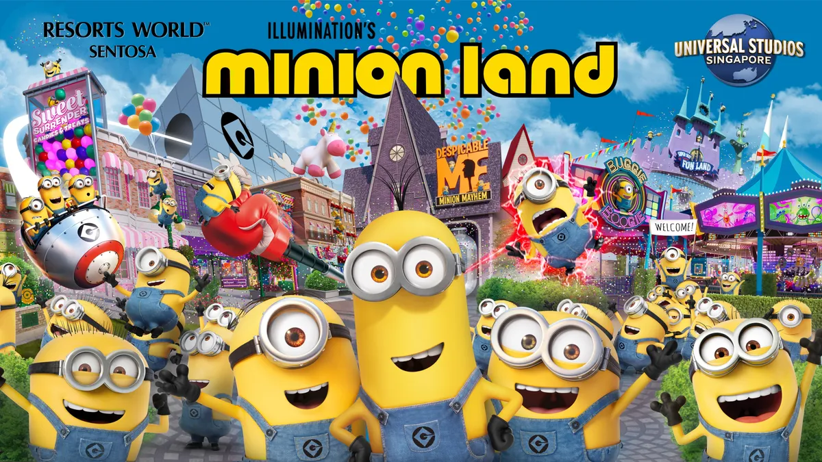 Junte-se à invasão dos Minions e experimente o riso e a alegria da Minion Land!