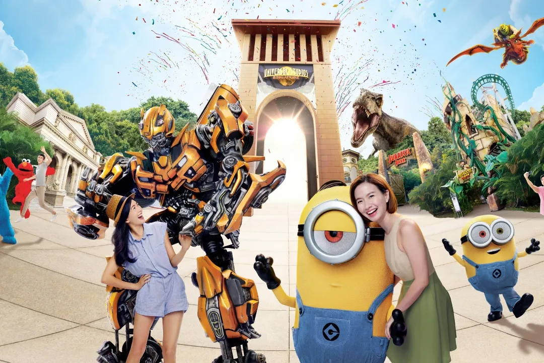 Interaja com alguns dos seus personagens de filme favoritos no Universal Studios Singapore