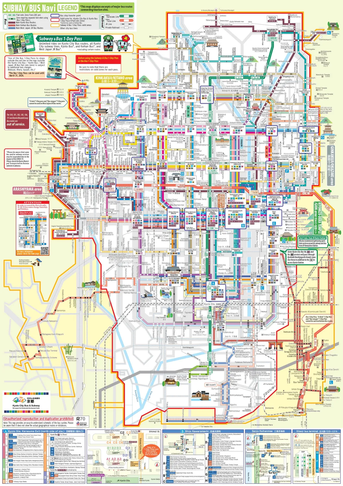 Kyoto City Subway and Bus 1 Day Ticket Testbericht: Den Schlüssel zur alten Hauptstadt nutzen