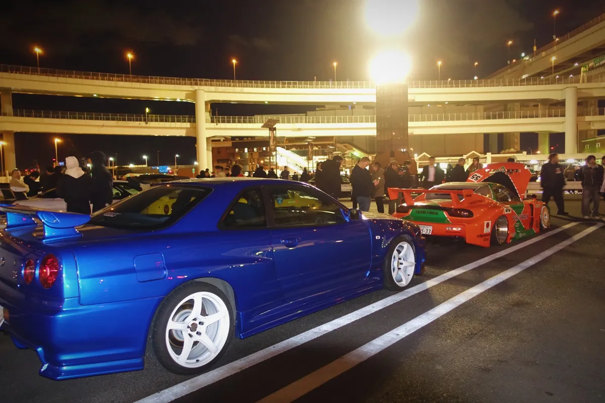 JDM Tokyo Car Meetup Night Tour с автомобилем JDM и местным гидом