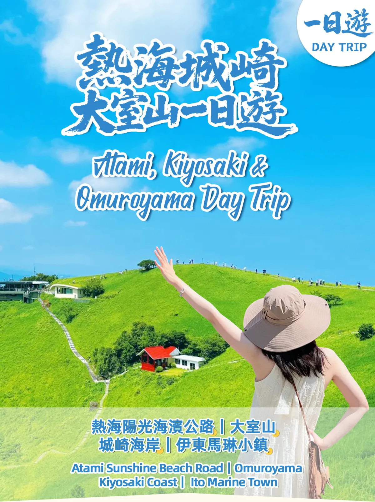 追逐火山盛景：大室山与城崎海岸的旷野一日游