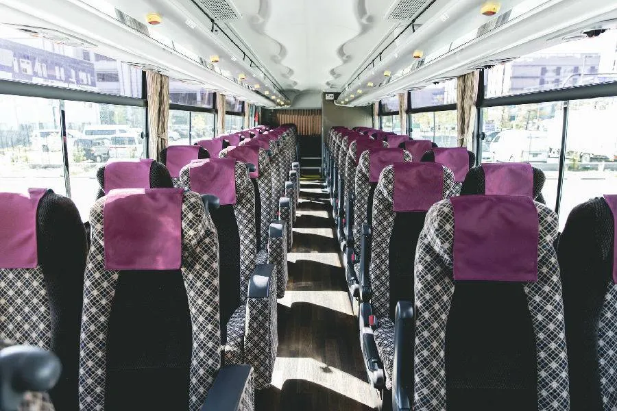 Intérieur du bus limousine