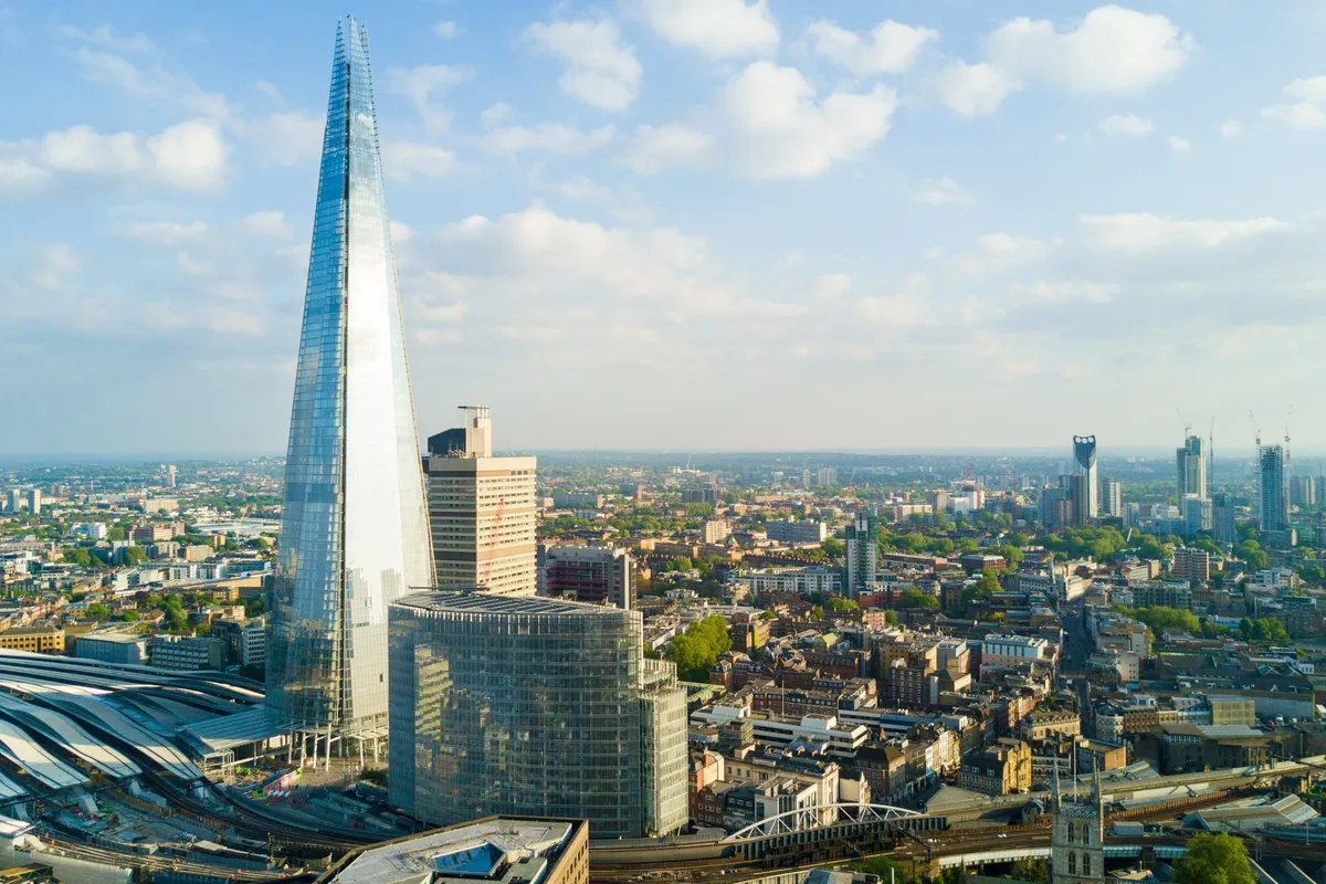 Enjoy panoramic views of London from The Shard's viewing platform, offering a unique vantage point of the city's skyline
