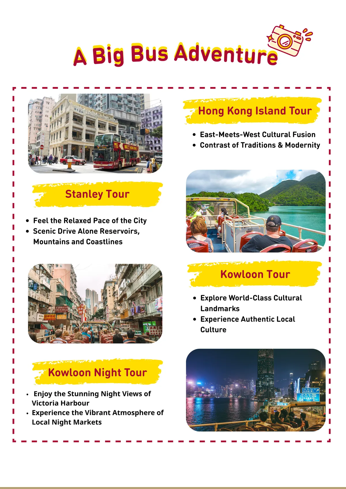 Hong Kong Big Bus Unlimited Hop-On/Hop-Off Sightseeing Touren