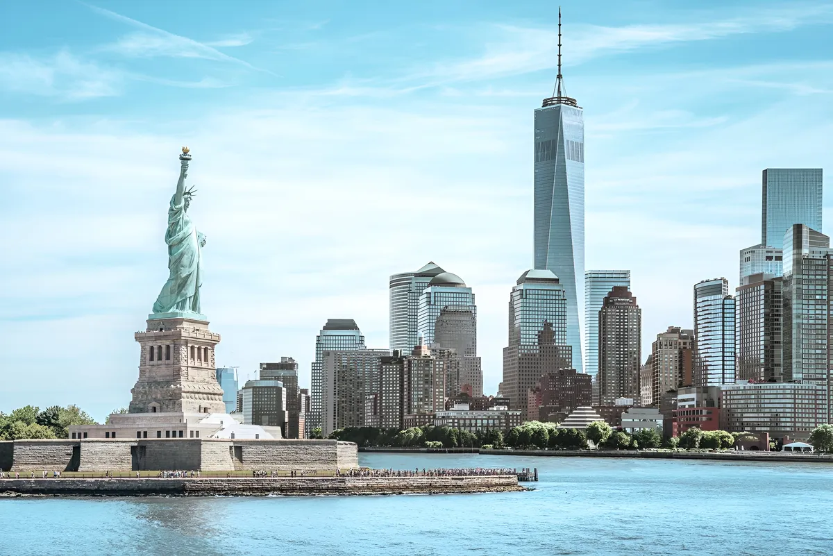 Cruise around New York Harbor, the gateway to New York