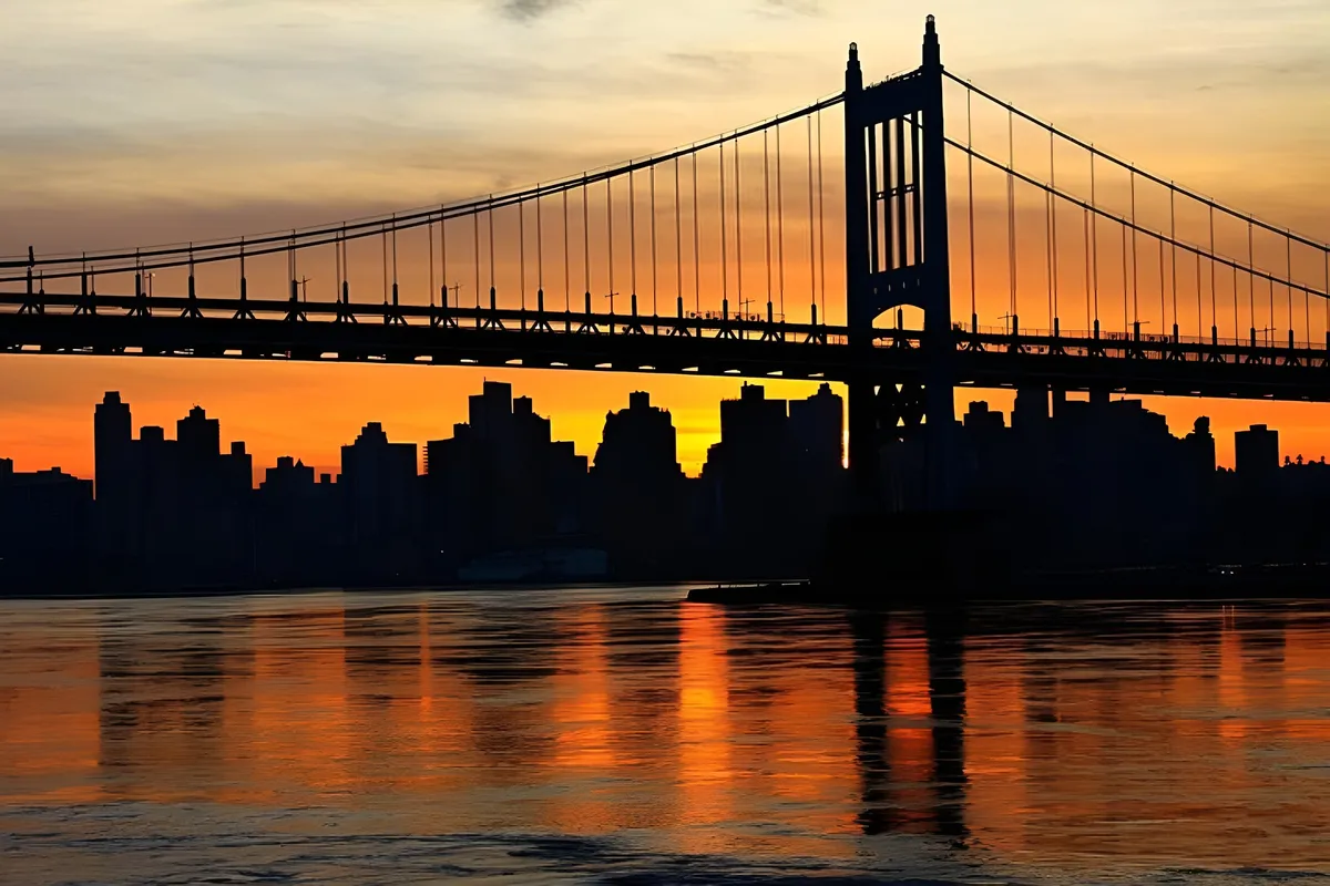 Enjoy the nice sunset panorama over Manhattan later in the day