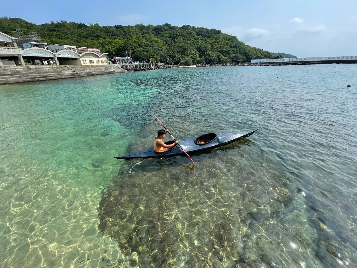 Sea kayaking is a must-do activity when visiting Xiaoliuqiu!