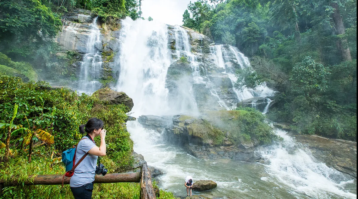 See the Wachiritharn and Siritharn Waterfalls up close and awe at the power of mother nature