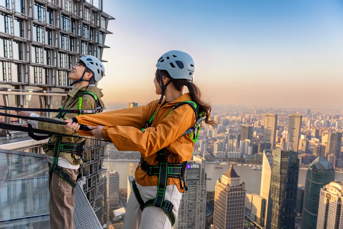 Located on the 88th floor of the Jin Mao Tower, which is one of the tallest skyscrapers in Shanghai
