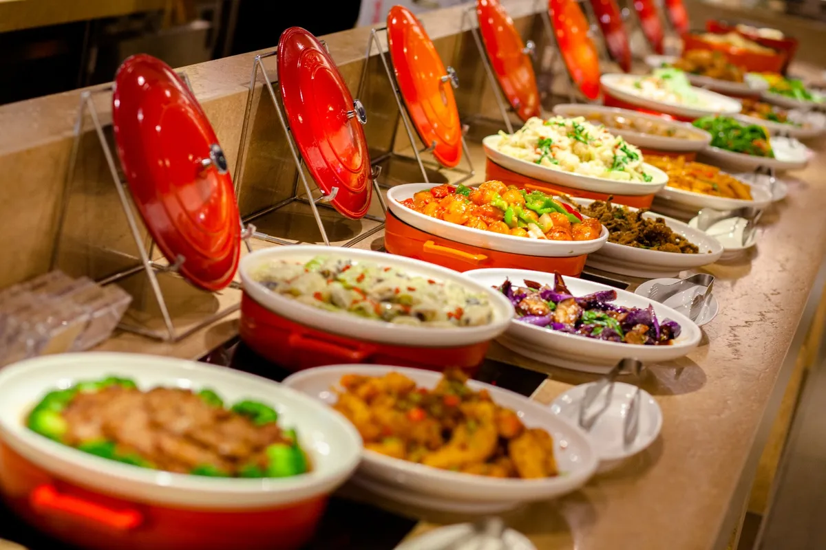 Yuan Vegetarian Restaurant-MRT Fuzhong Station-buffet