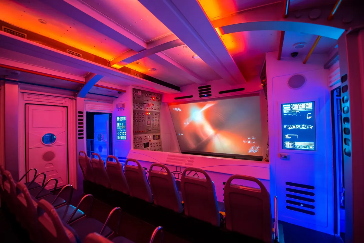 Embark on a 3D glasses galactic adventure, bringing you an unprecedented 5D sensory experience.