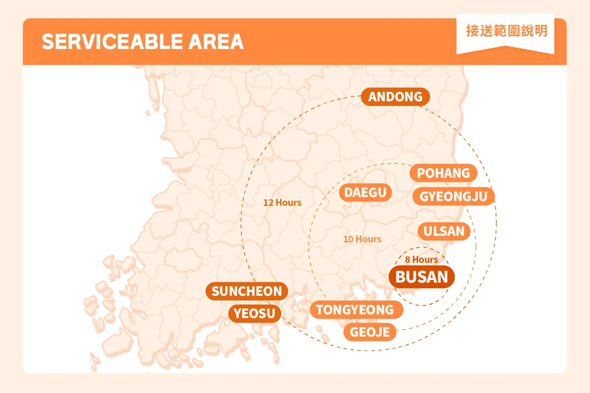 Busan Premium Car Charter nach Busan/Gyeongju/Pohang/Daegu/Yeosu