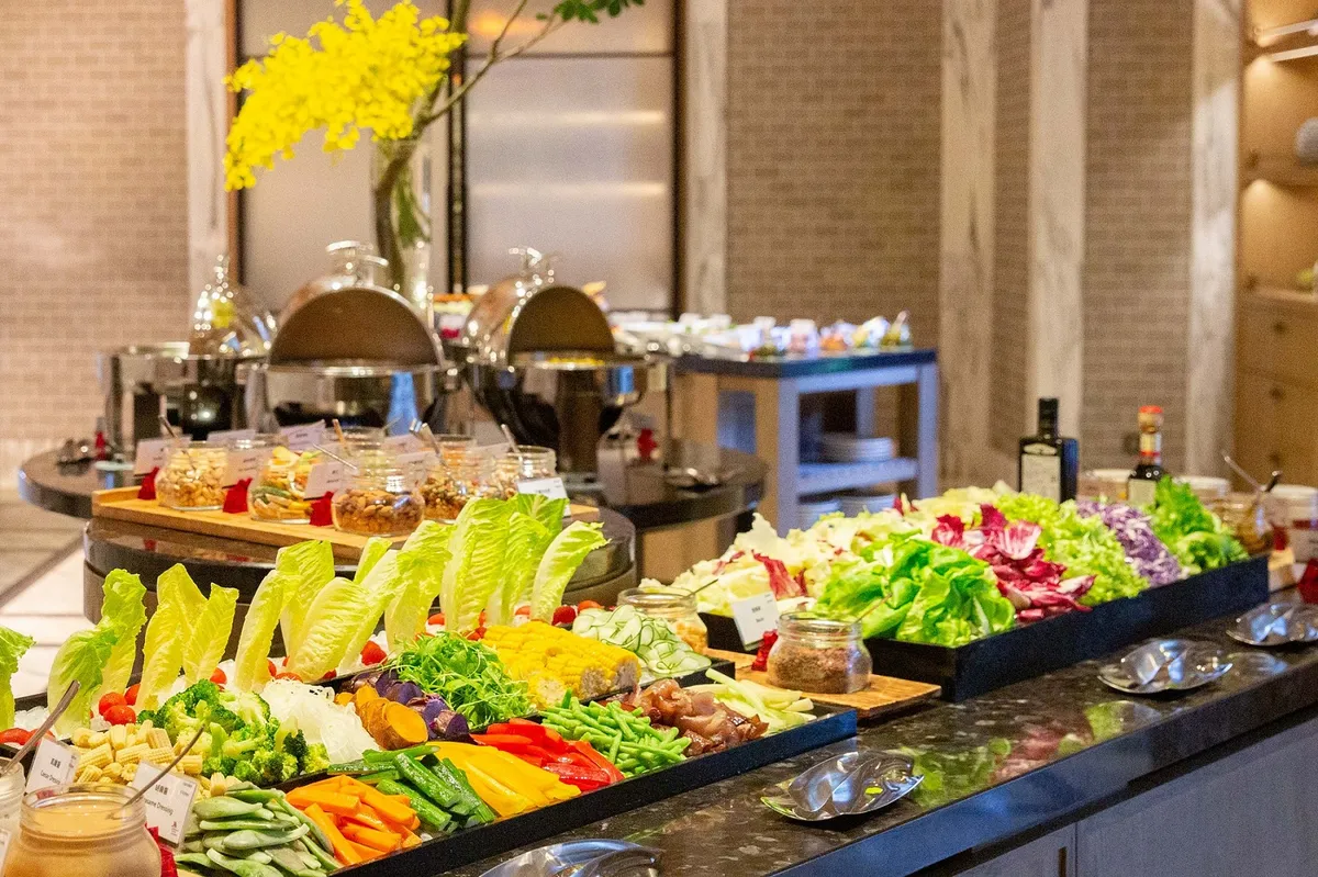 Taipei Marriott Hotel-Garden Kitchen-MRT JianNan Road Station-buffet
