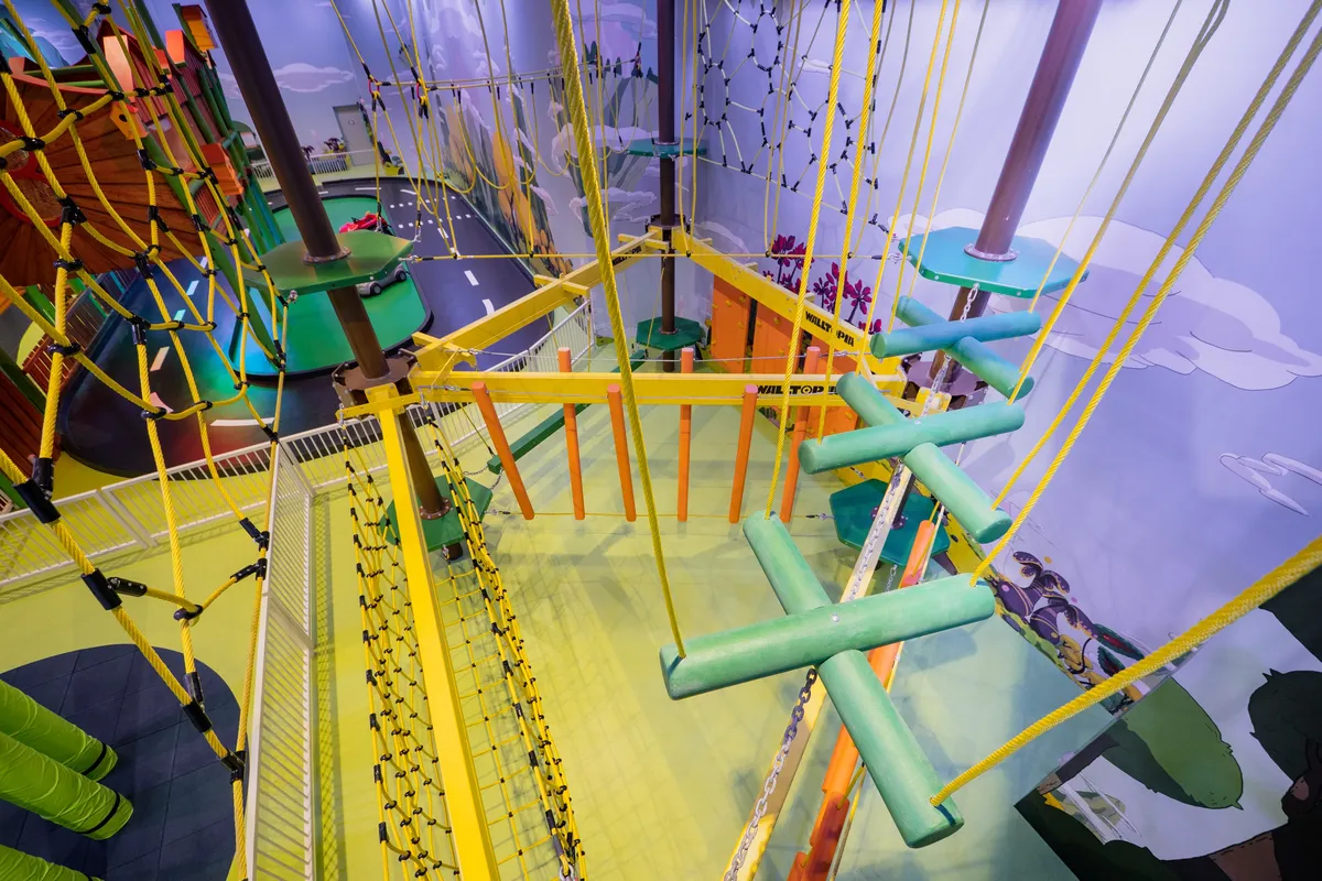 MONKEY ROPES: Challenge the fortress with 13 platforms and 17 adventure sites featuring a range of climbing ropes and obstacles (Sessions to be reserved on the day)