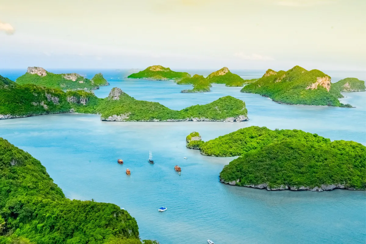 Angthong National Marine Park Excursion by Big Wooden Teak Boat