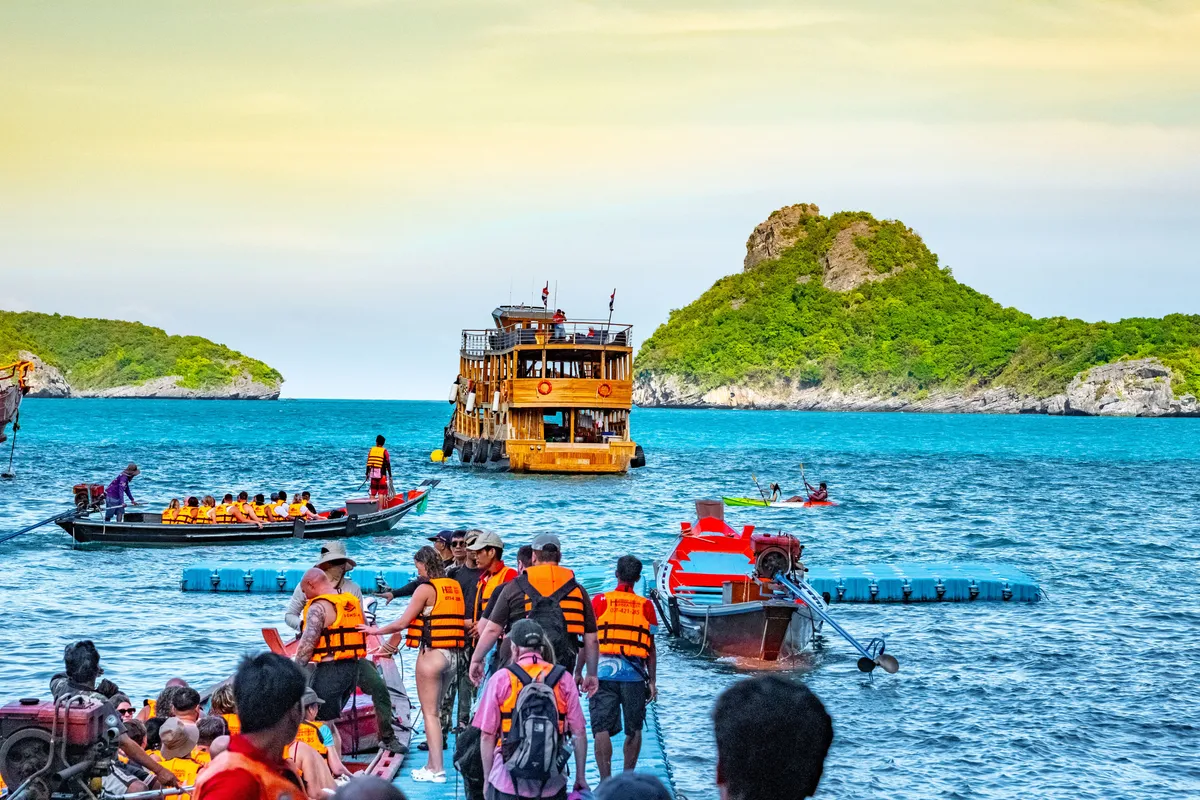Angthong National Marine Park Excursion by Big Wooden Teak Boat