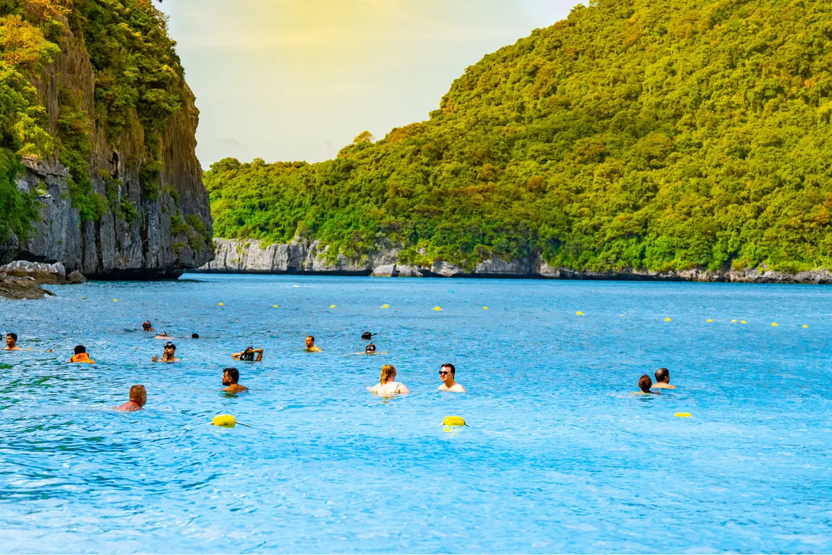 Angthong National Marine Park Excursion by Big Wooden Teak Boat