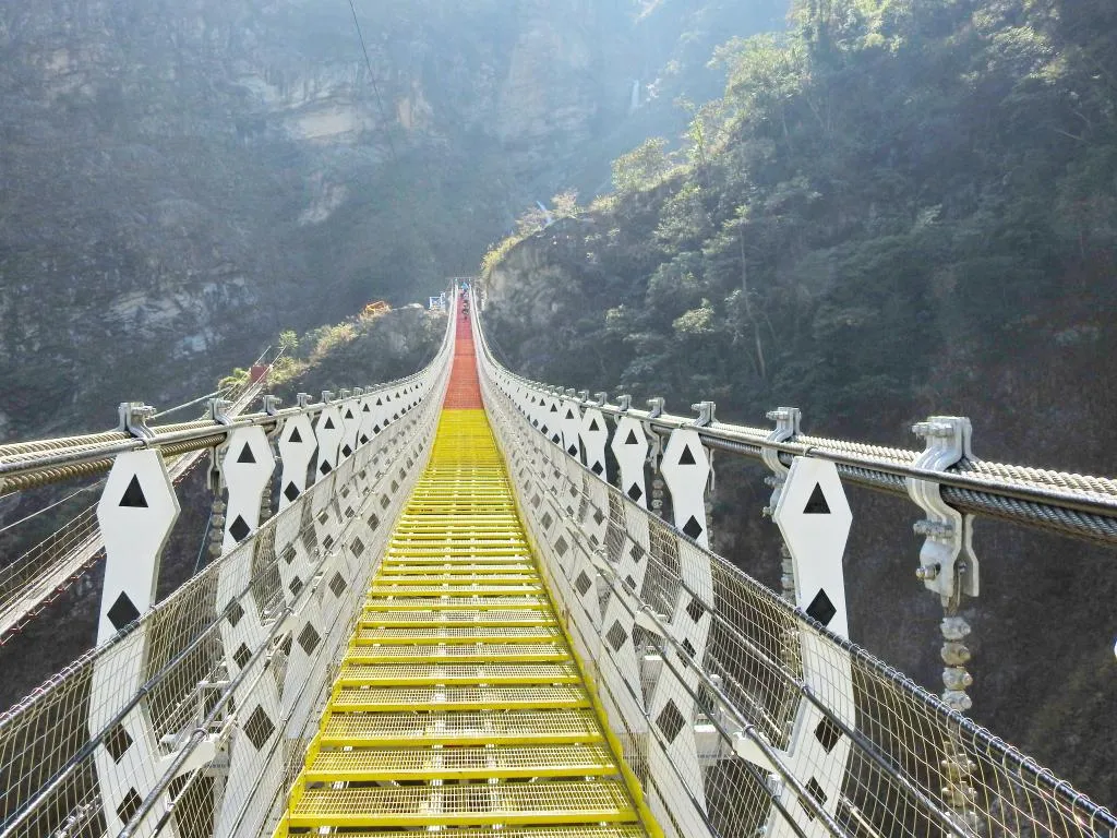 Shuanglong Falls Colorful Suspension Bridge Ticket