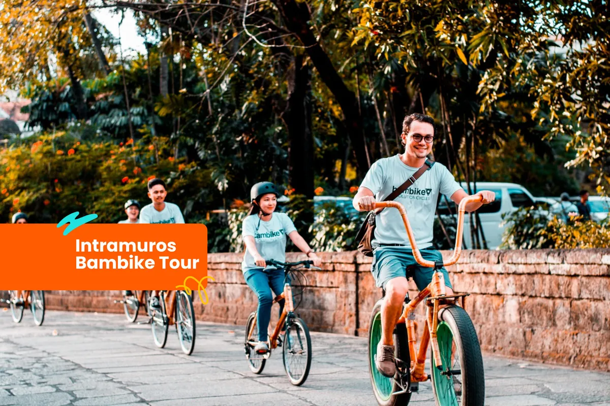 Pedale pelas ruas de Intramuros em uma bicicleta de bambu (Bambike) feita com materiais duráveis e naturais de bambu e abacá