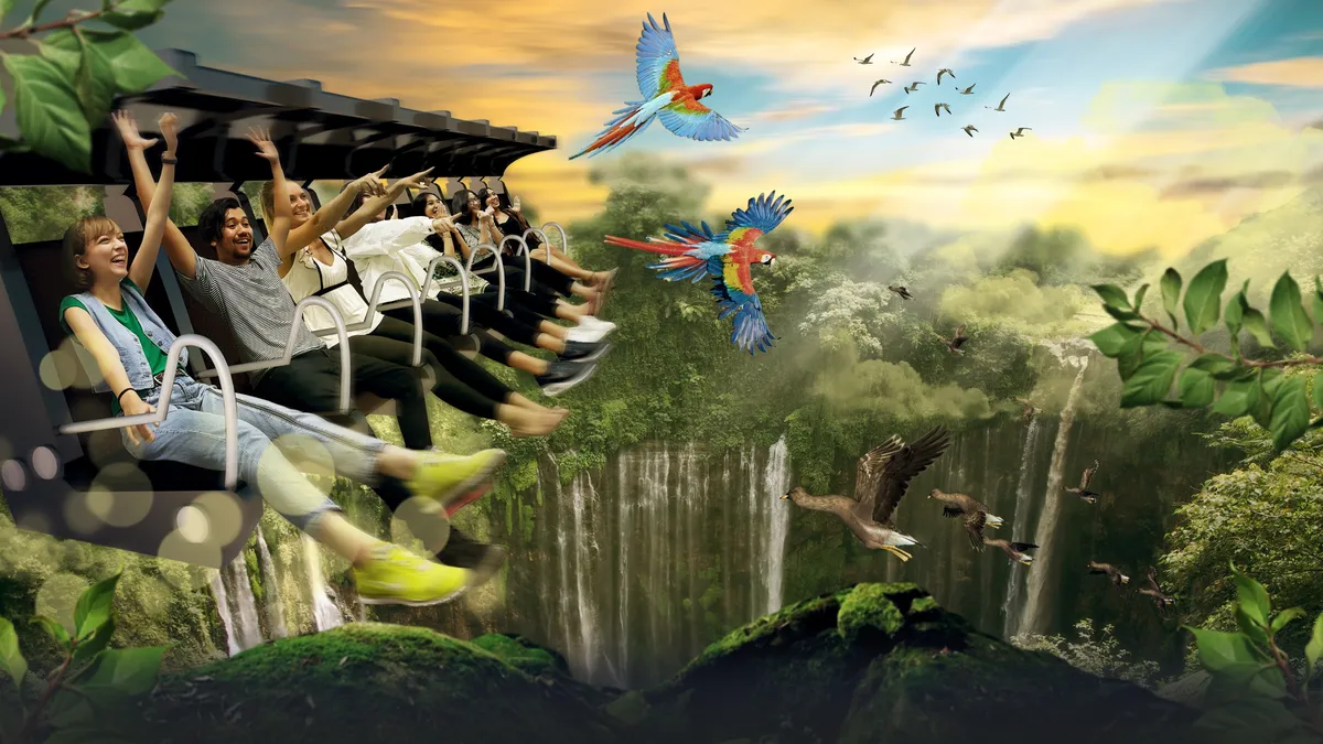 Experience Indonesia's beauty like never before in Flying over Indonesia ride