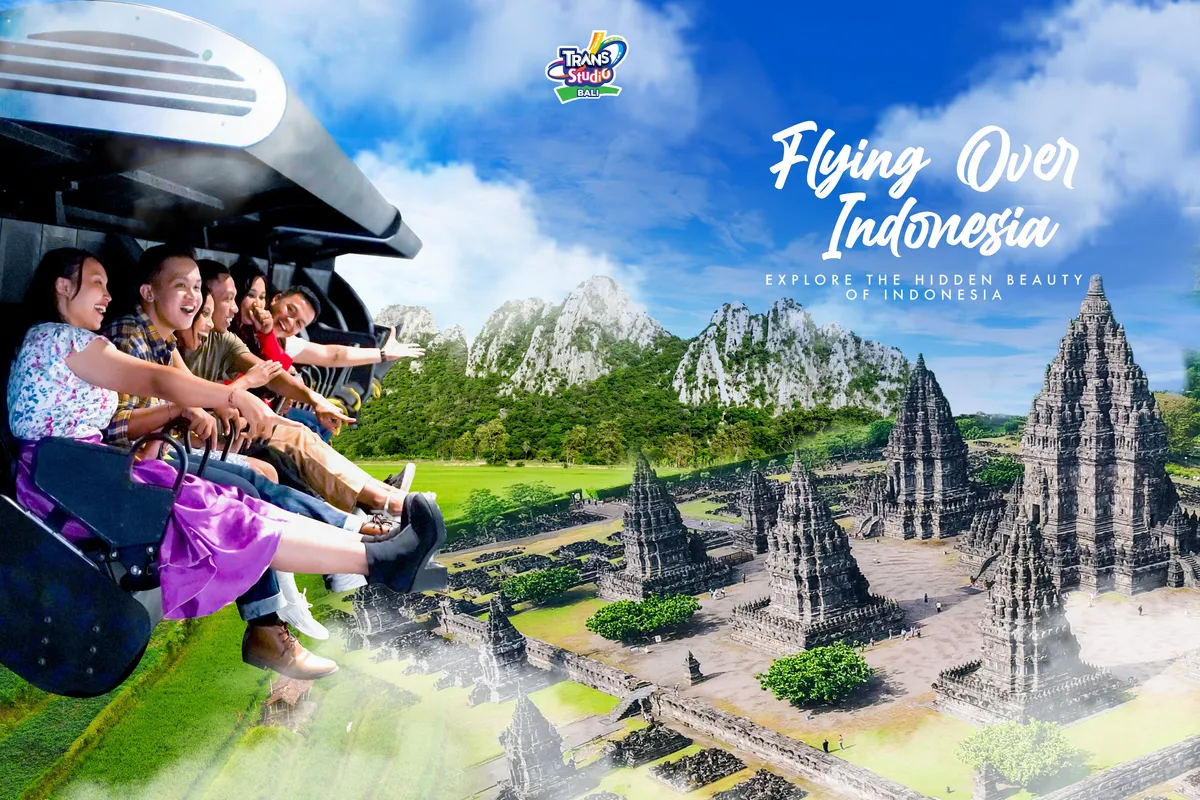 Experience Indonesia's beauty like never before in Flying over Indonesia ride